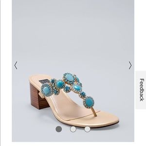 White House Black Market Embellished Sandals. Size 9. NEW